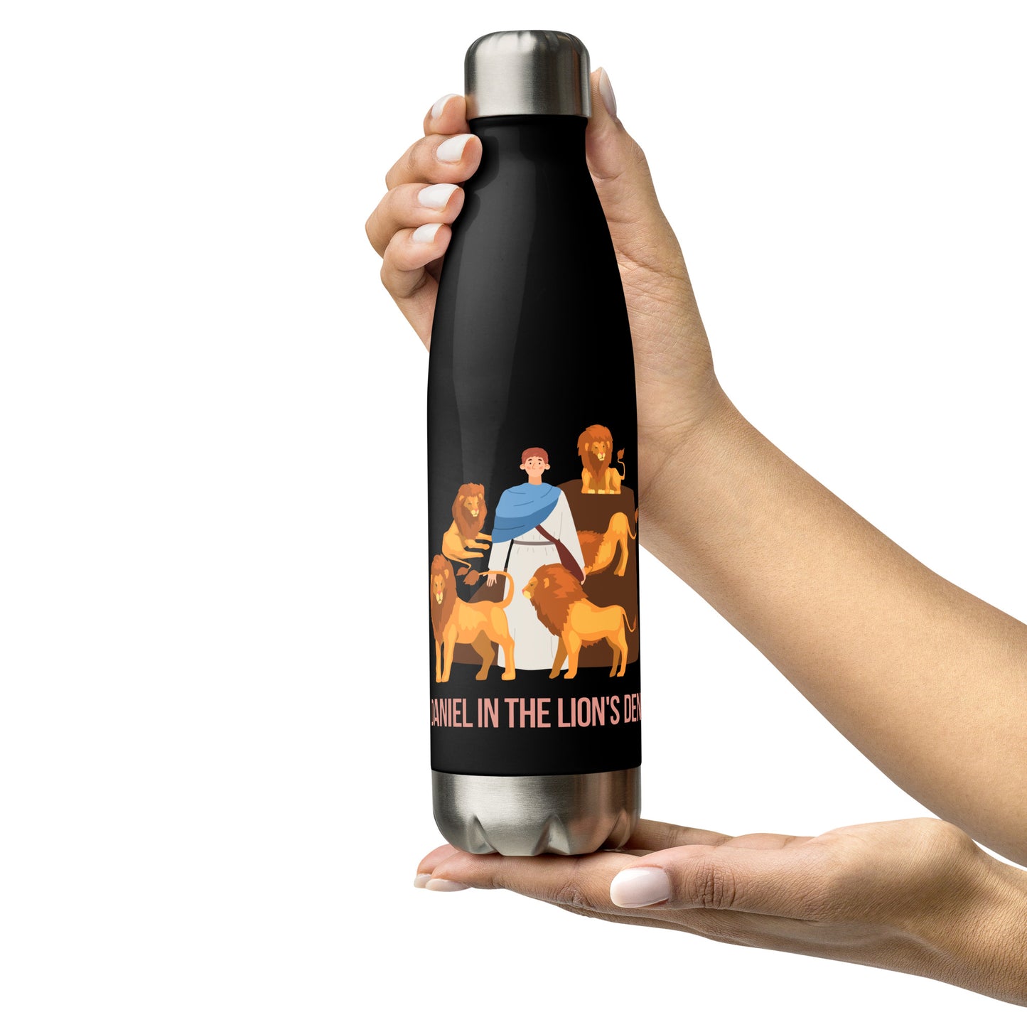 Daniel in the Lion's Den Stainless Steel Water Bottle