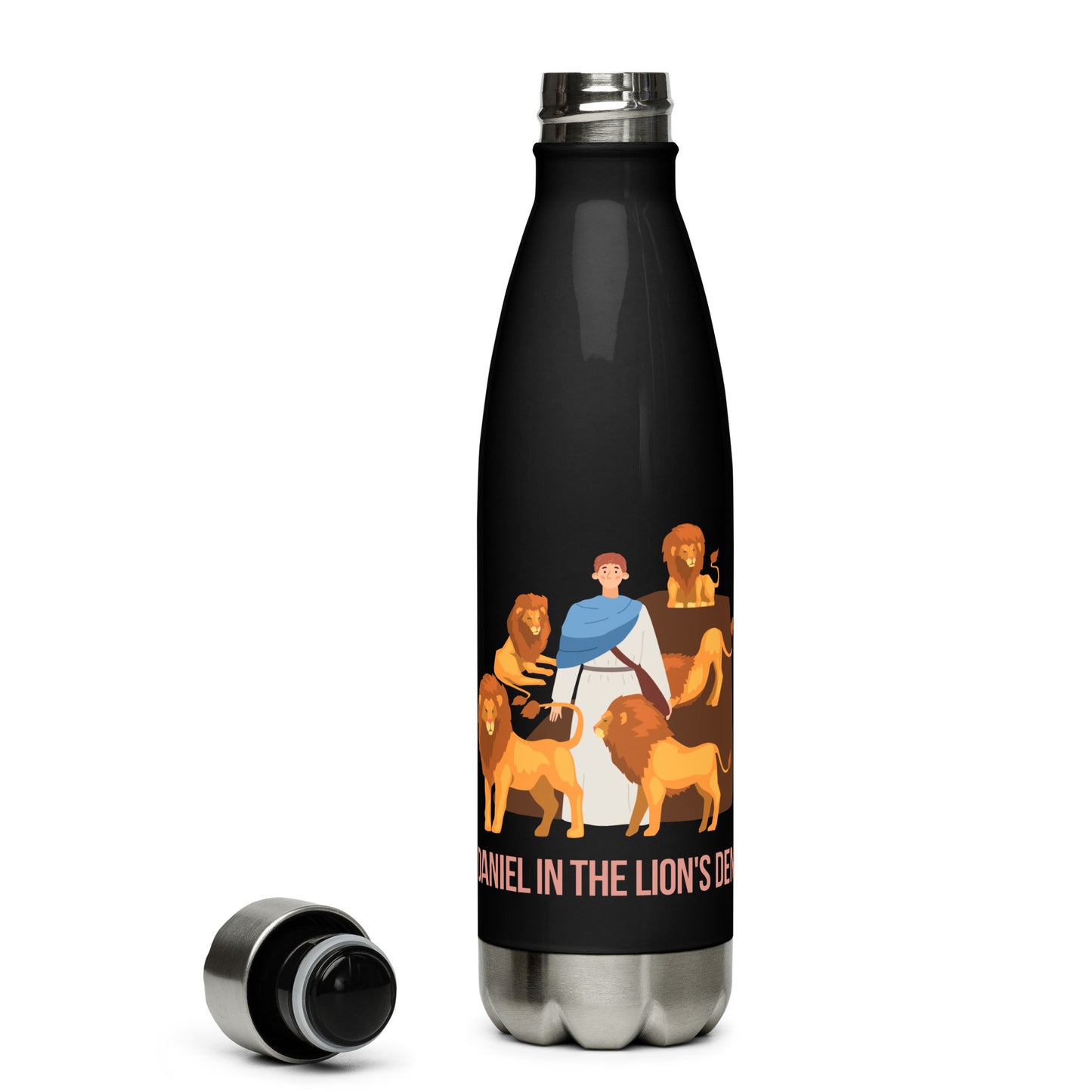 Daniel in the Lion's Den Stainless Steel Water Bottle