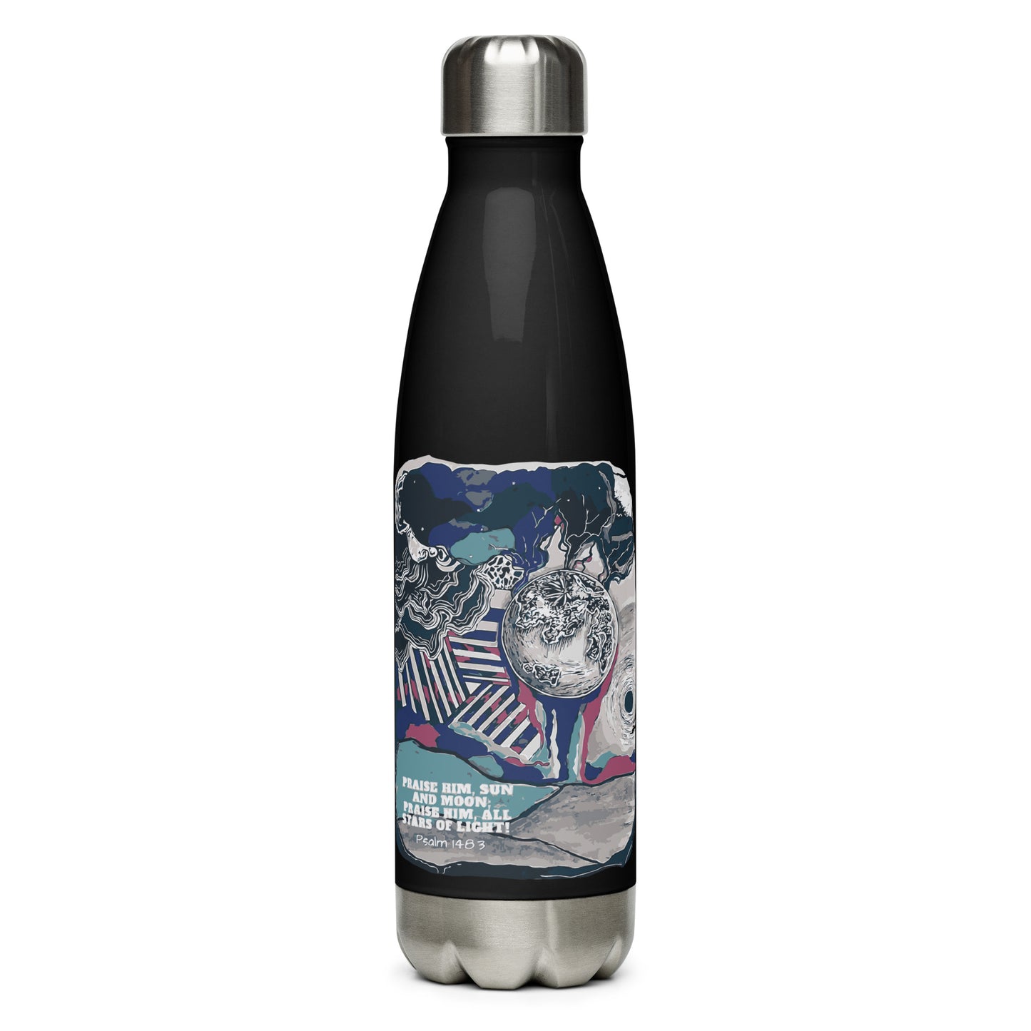Praise Him Stainless Steel Water Bottle