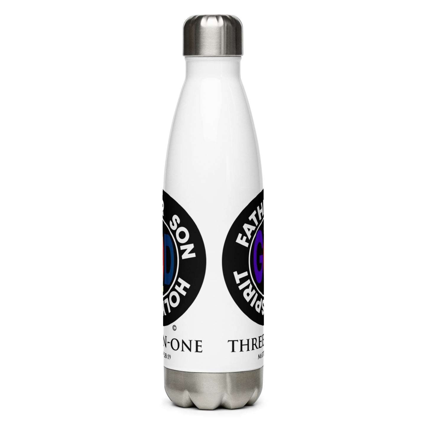 Three-In-One Stainless Steel Water Bottle