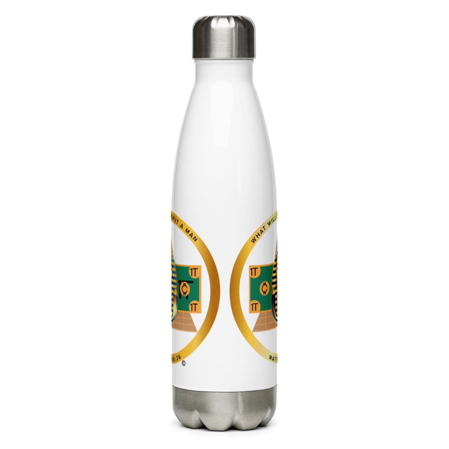 Matthew 16:26 Stainless Steel Water Bottle
