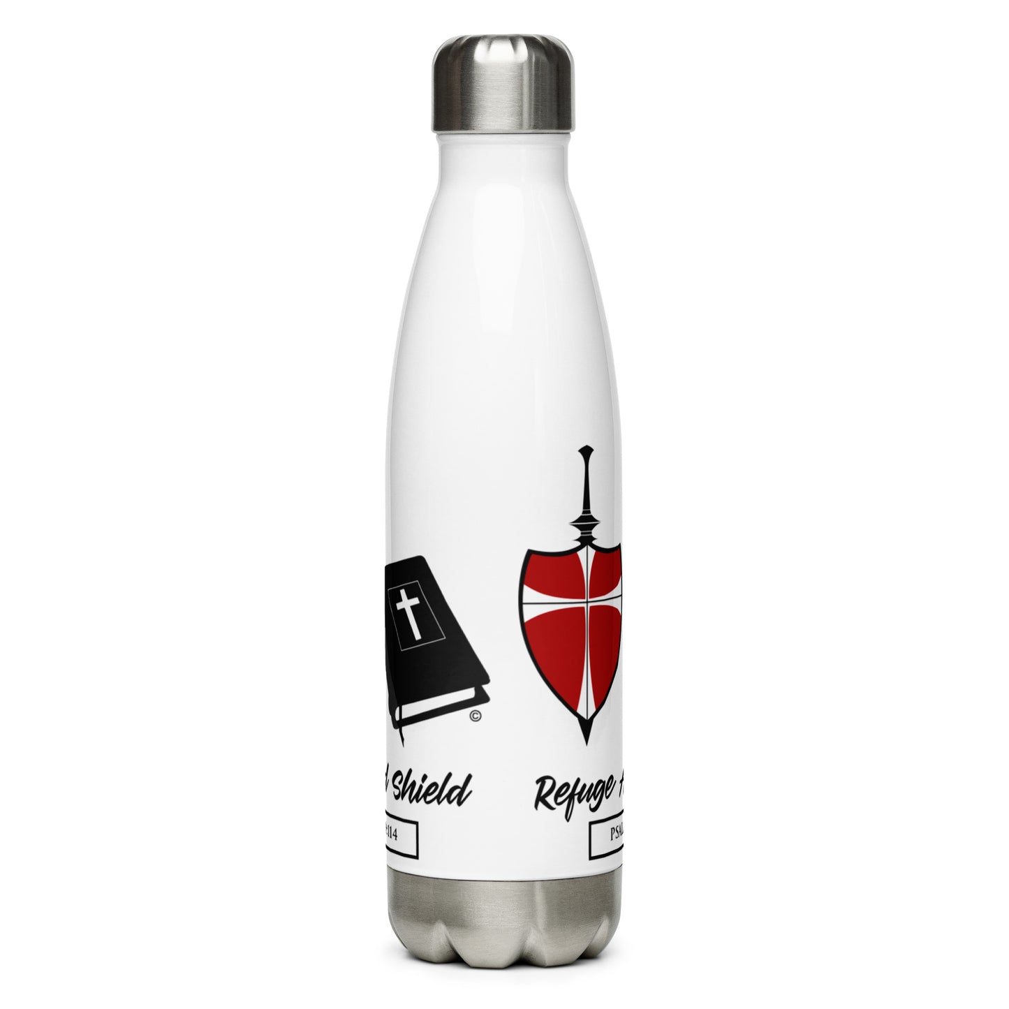 Refuge and Shield Stainless Steel Water Bottle