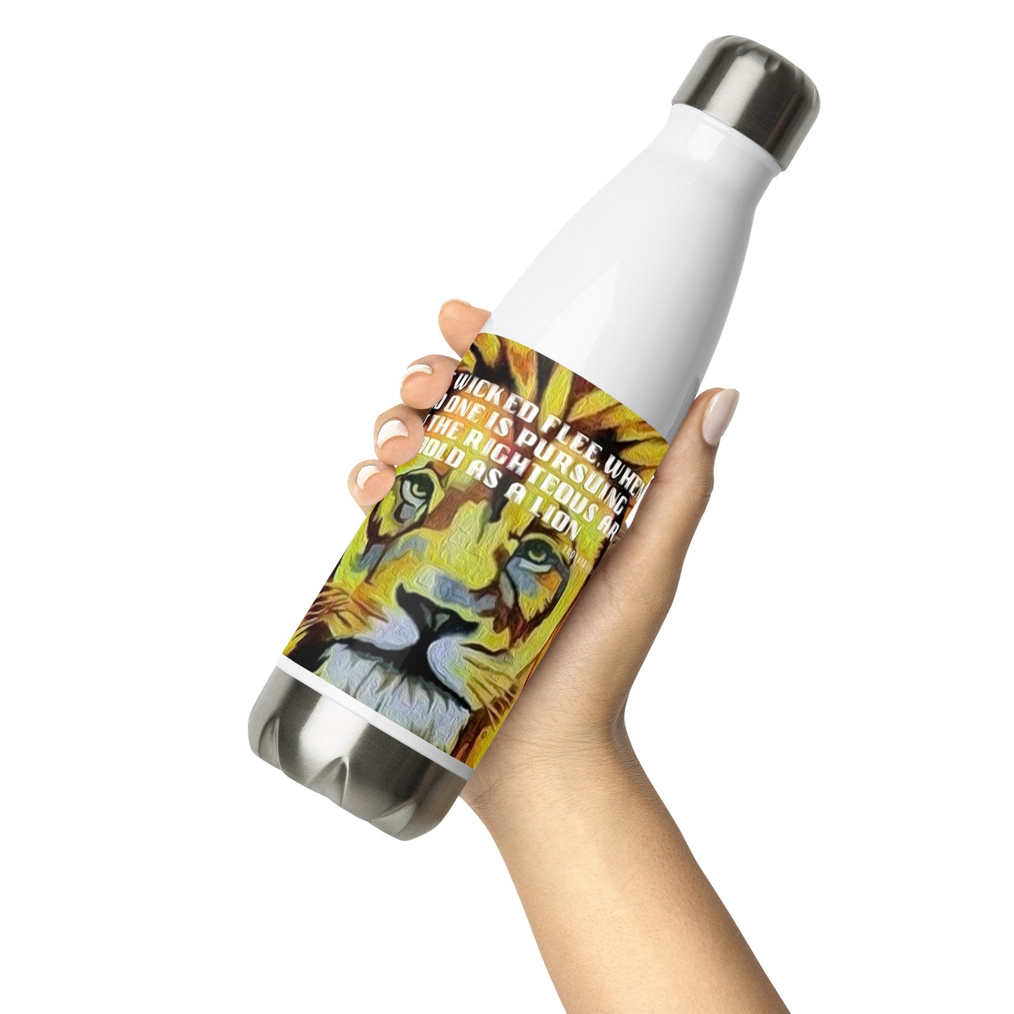 Bold as a Lion Stainless Steel Water Bottle