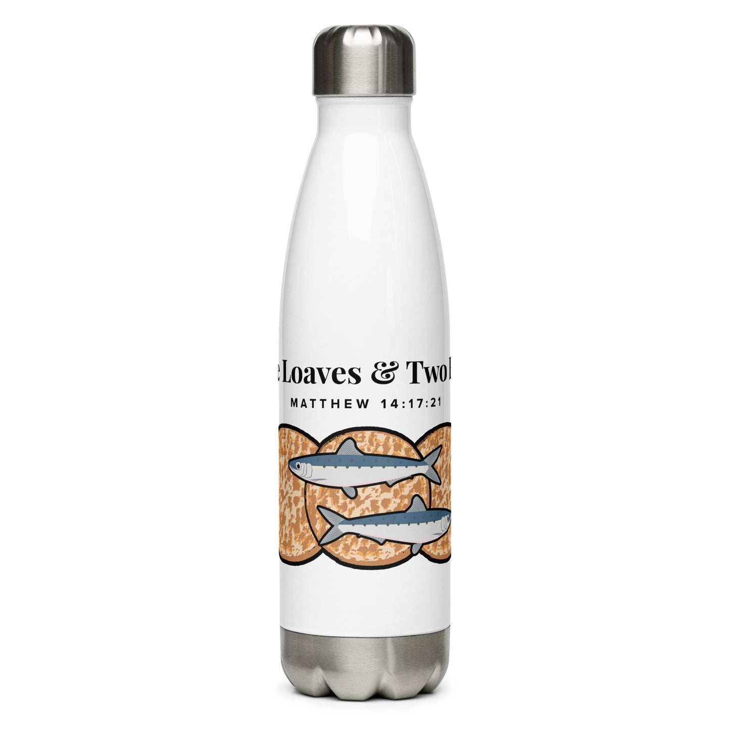 Five Loaves and 2 Fish Stainless Steel Water Bottle