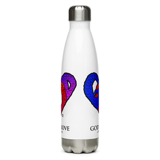 God is Love Stainless Steel Water Bottle