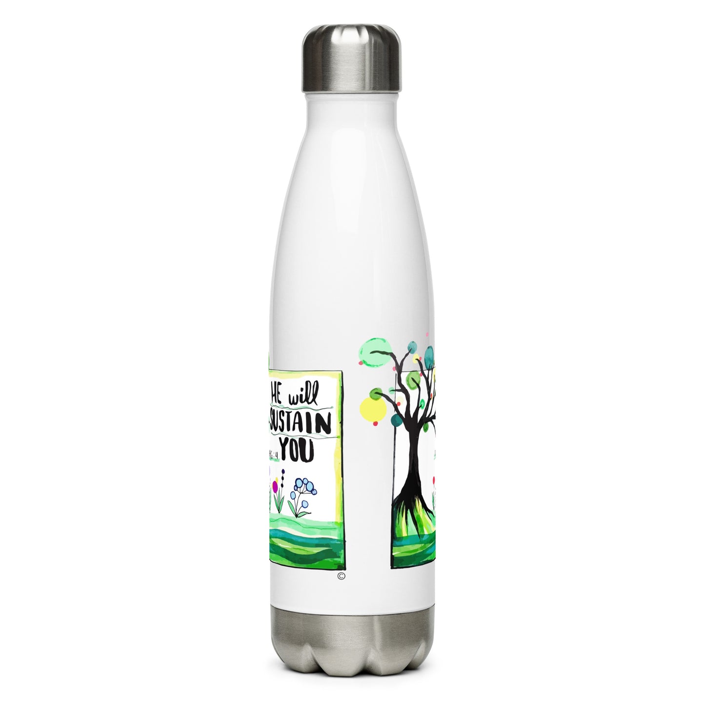 He Will Sustain You Stainless Steel Water Bottle