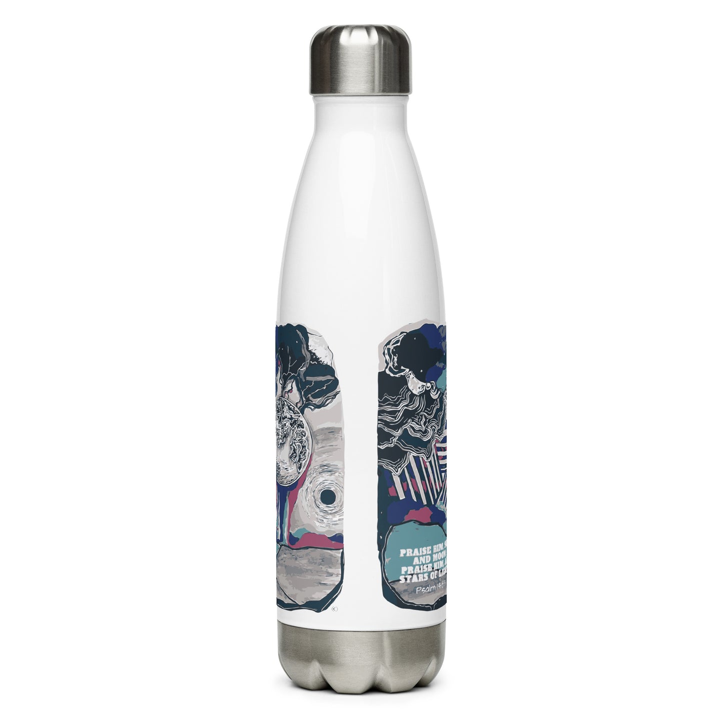 Praise Him Stainless Steel Water Bottle