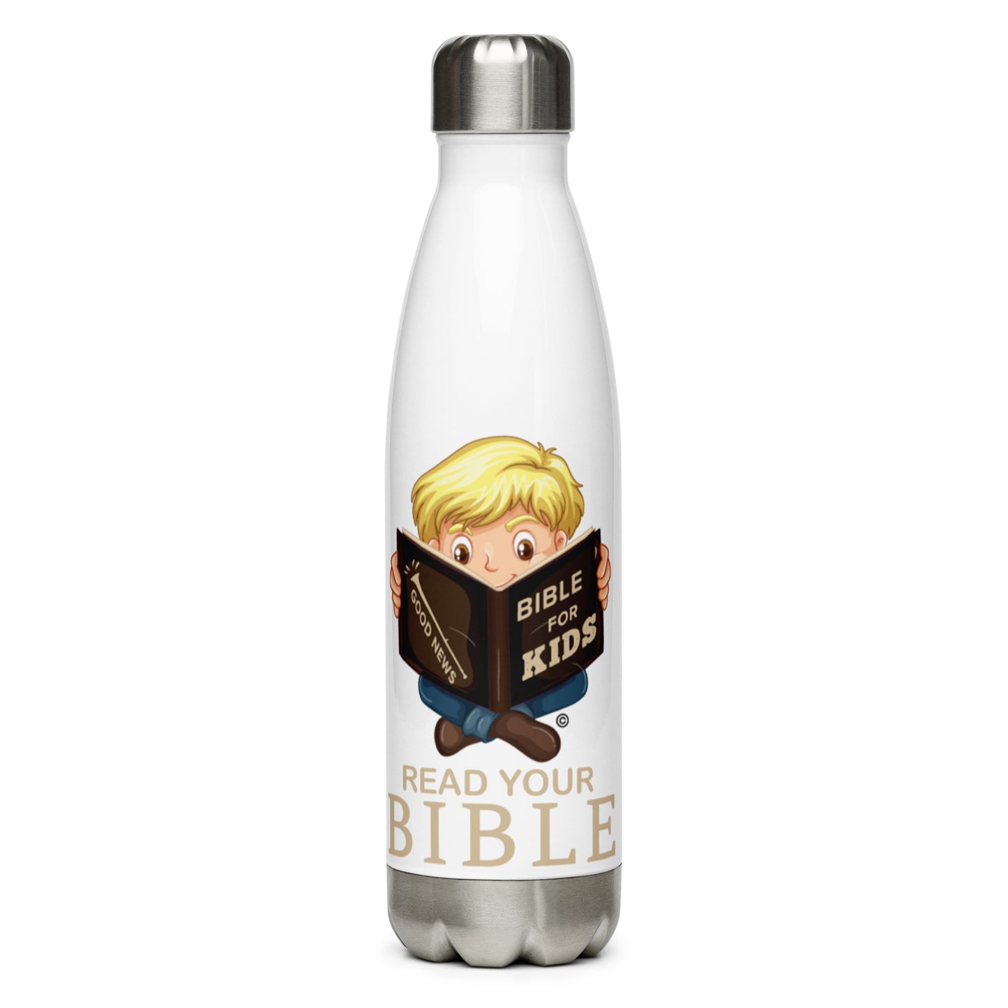 Read Your Bible Stainless Steel Water Bottle