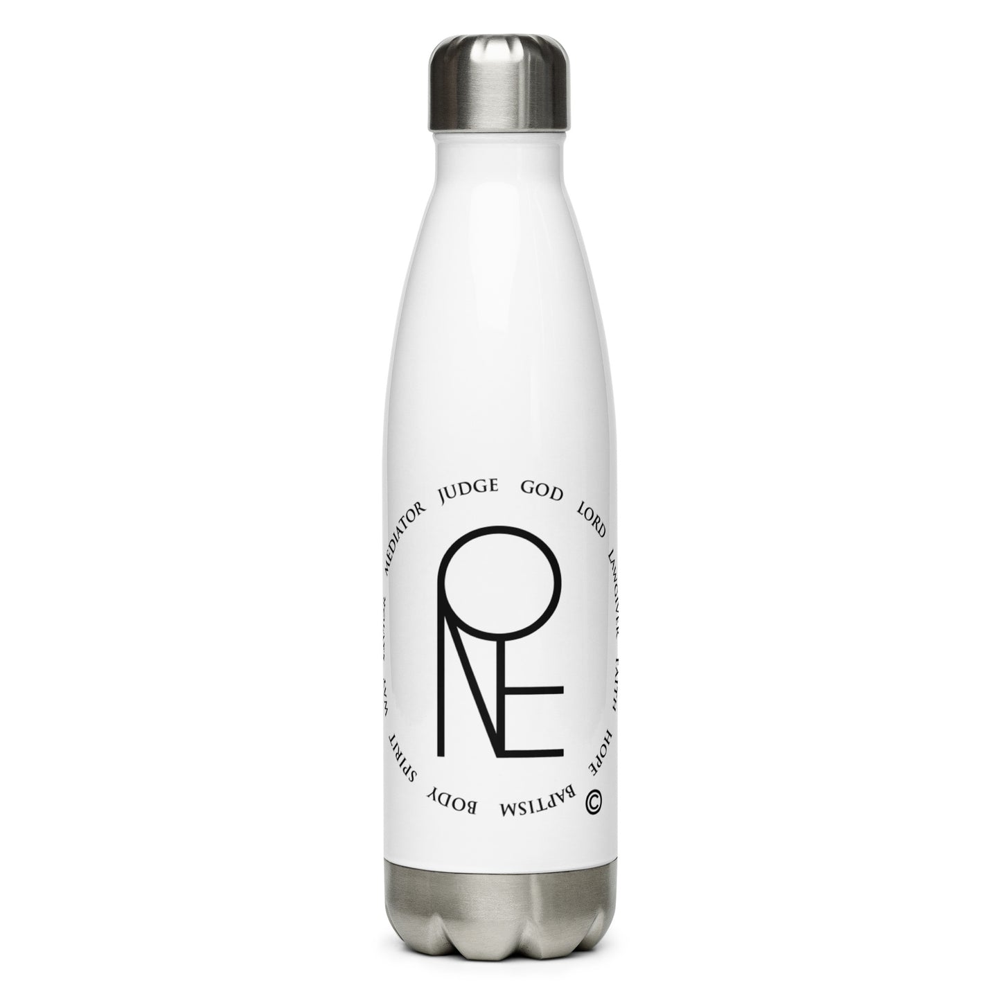 One God Stainless Steel Water Bottle