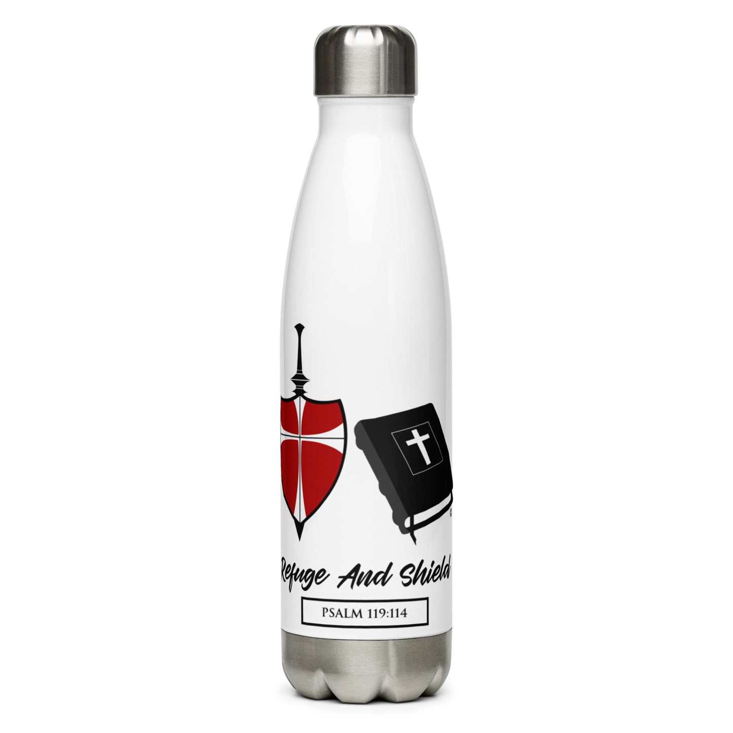 Refuge and Shield Stainless Steel Water Bottle