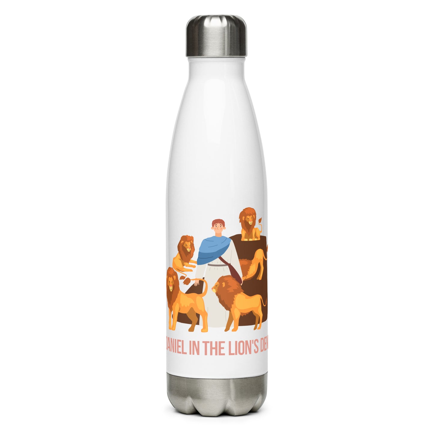 Daniel in the Lion's Den Stainless Steel Water Bottle