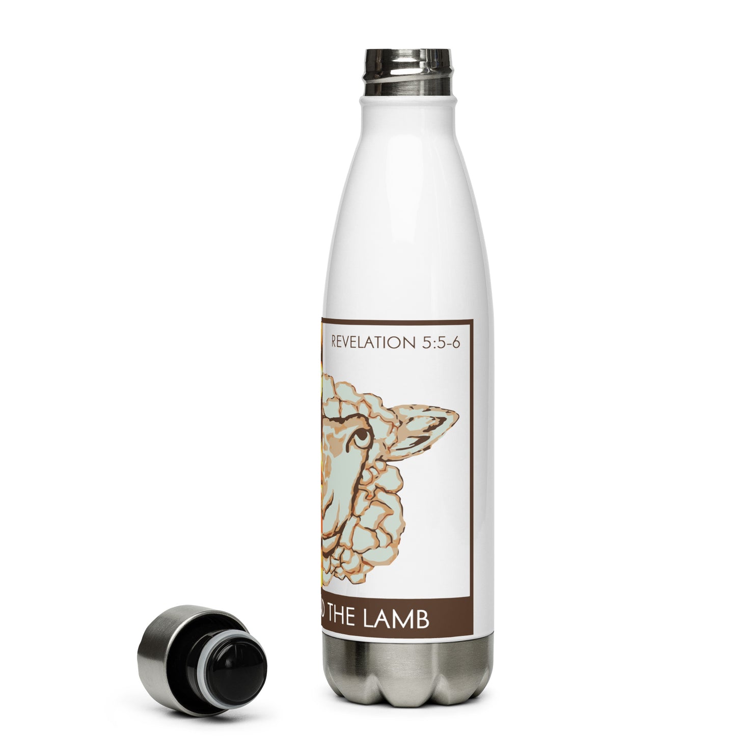 The Lion and the Lamb Stainless Steel Water Bottle
