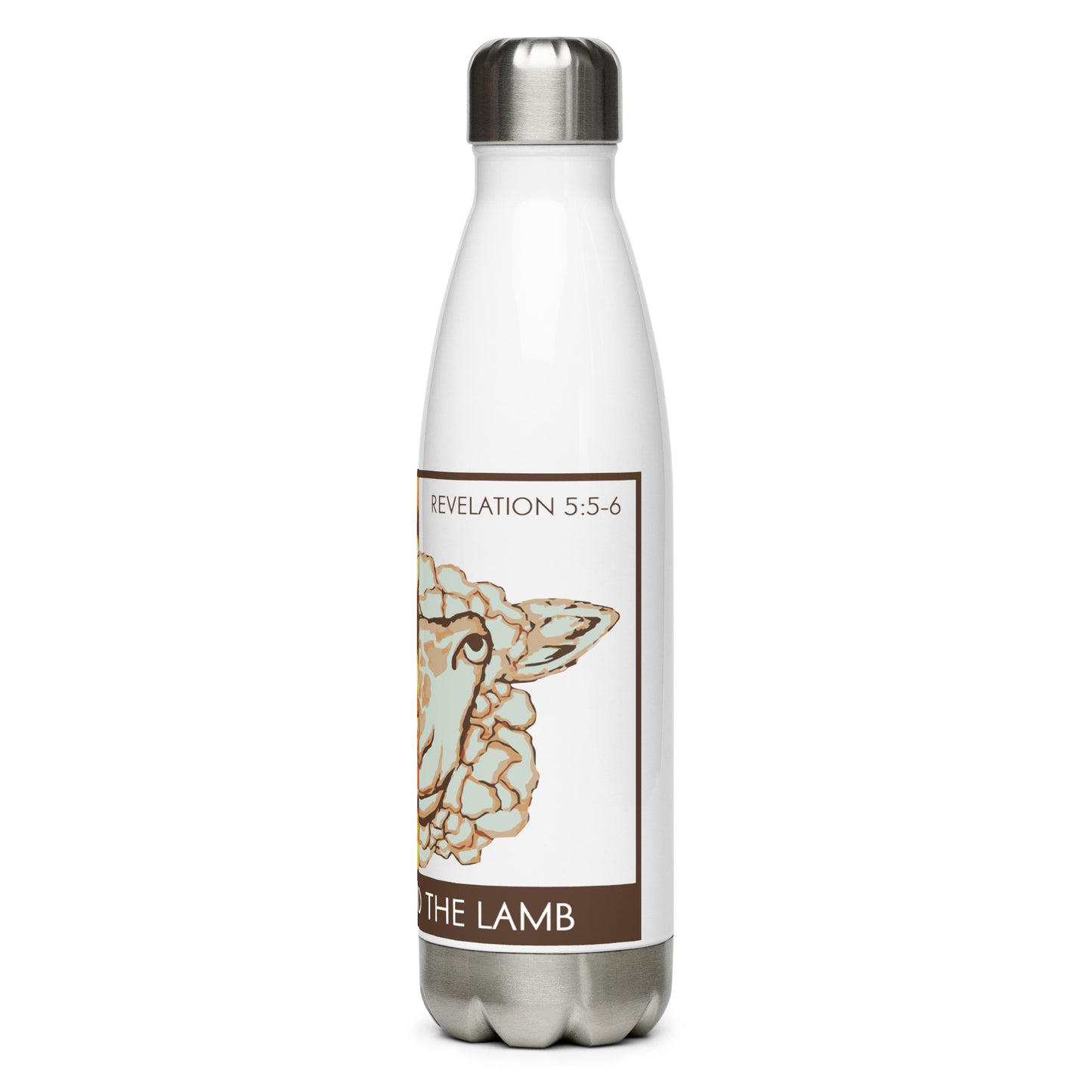 The Lion and the Lamb Stainless Steel Water Bottle