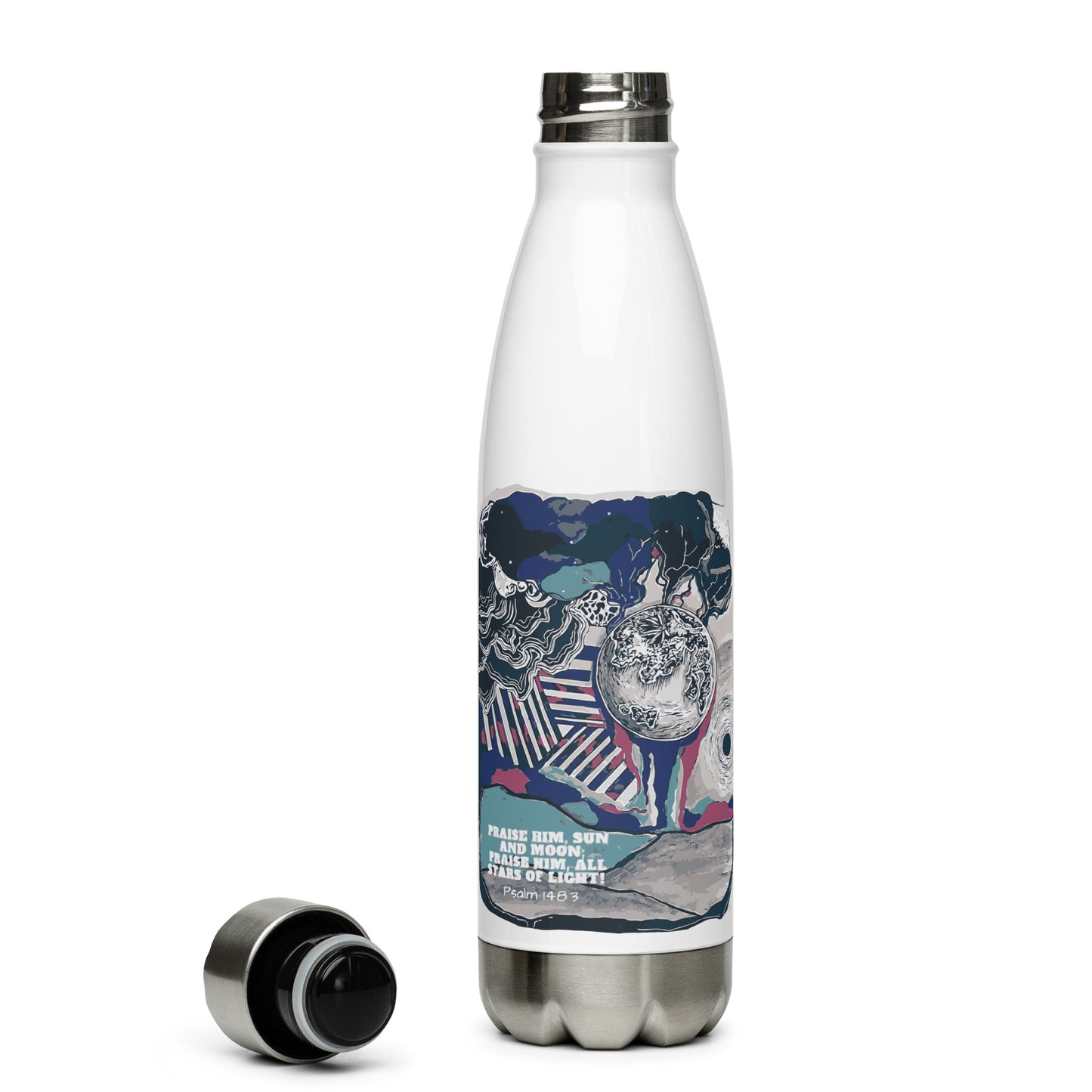 Praise Him Stainless Steel Water Bottle