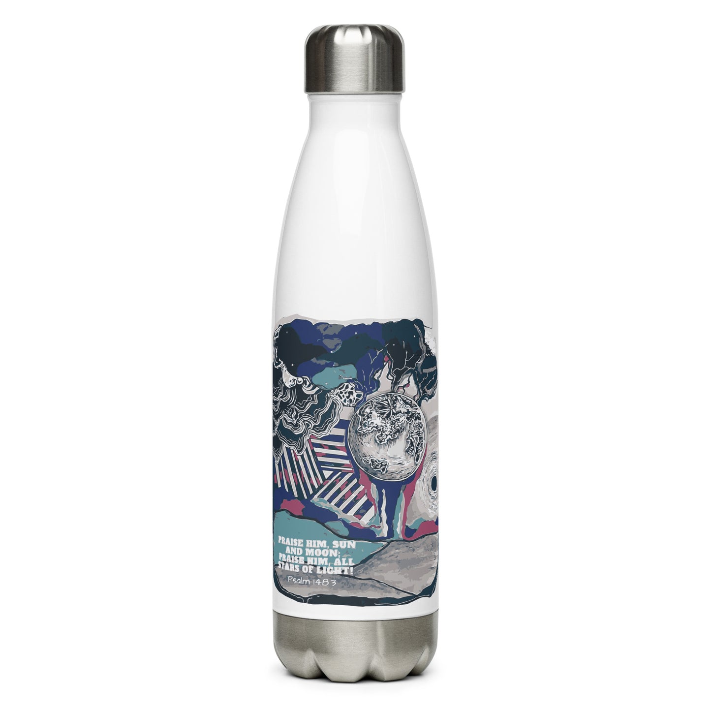 Praise Him Stainless Steel Water Bottle