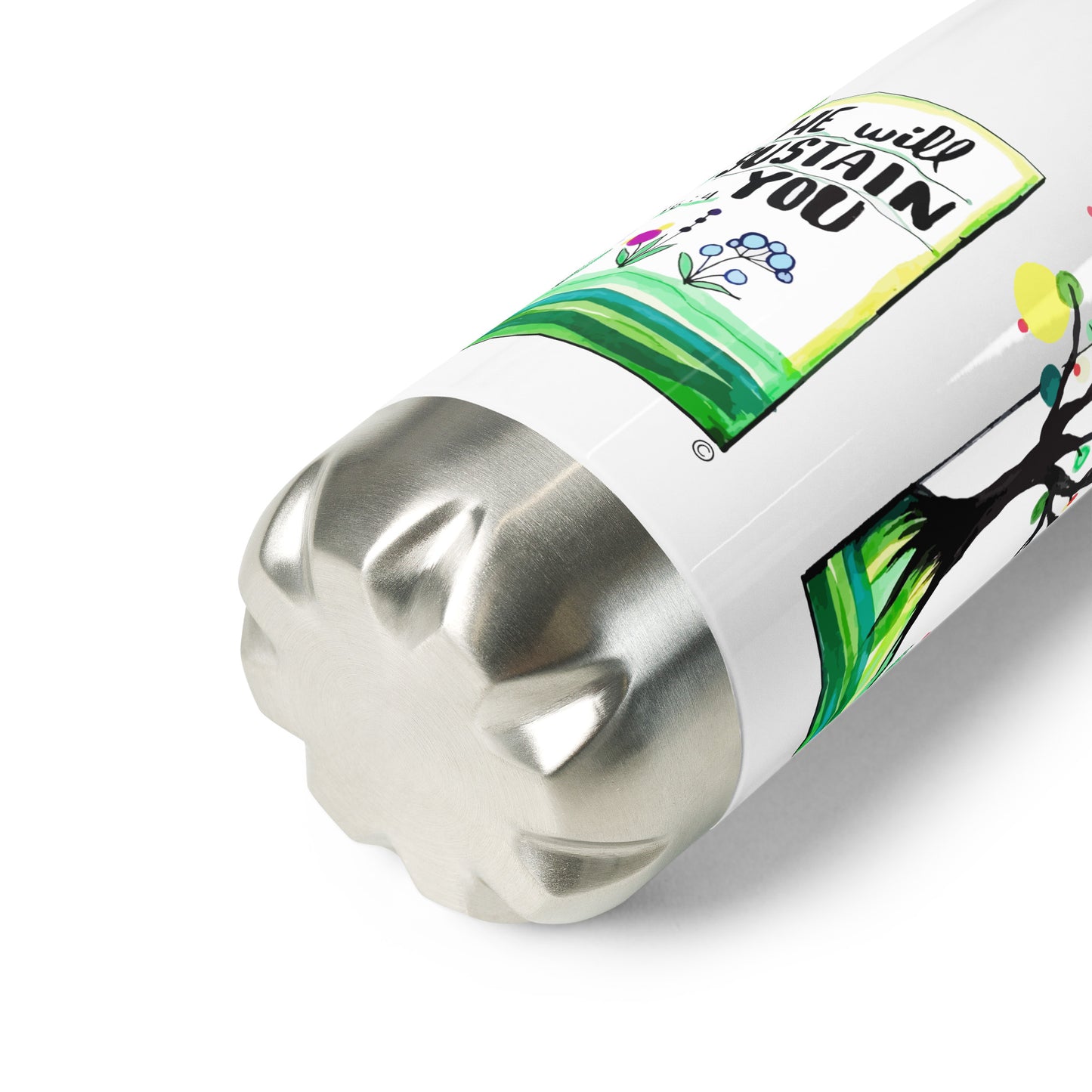 He Will Sustain You Stainless Steel Water Bottle