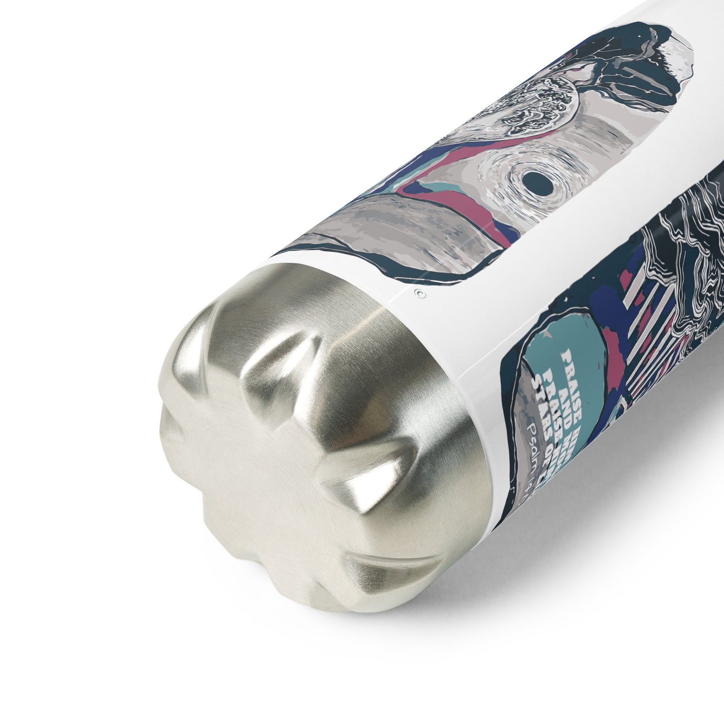 Praise Him Stainless Steel Water Bottle
