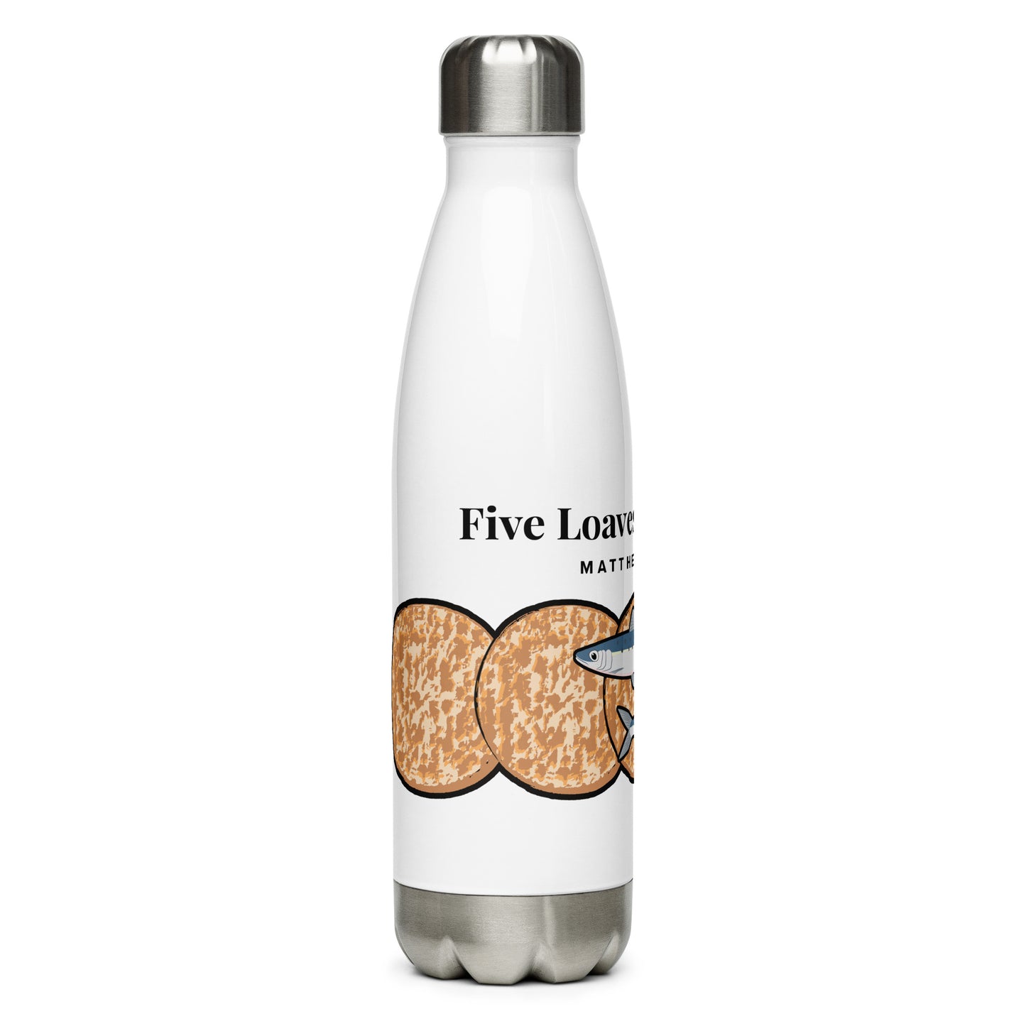 Five Loaves and 2 Fish Stainless Steel Water Bottle