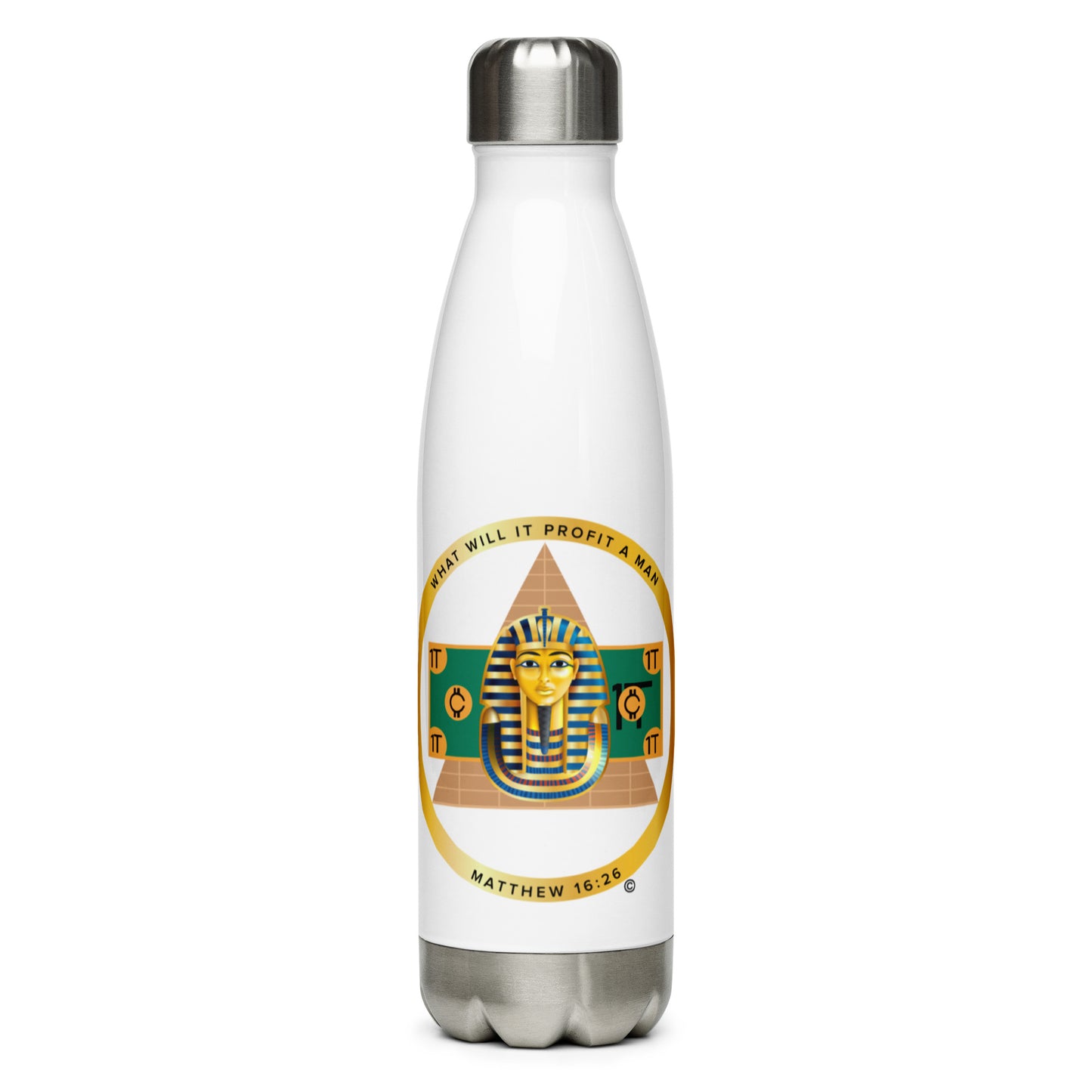 Matthew 16:26 Stainless Steel Water Bottle