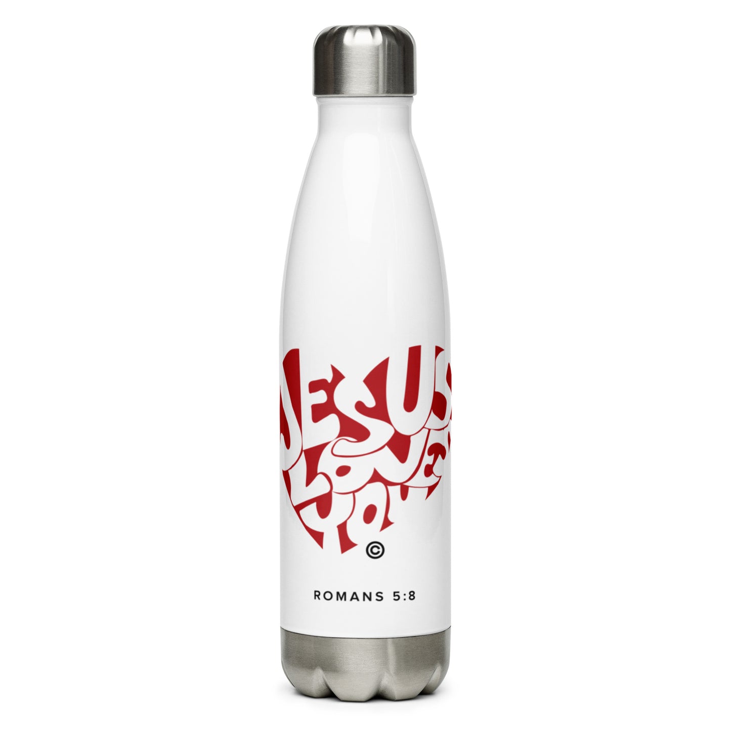Jesus Loves You Stainless Steel Water Bottle