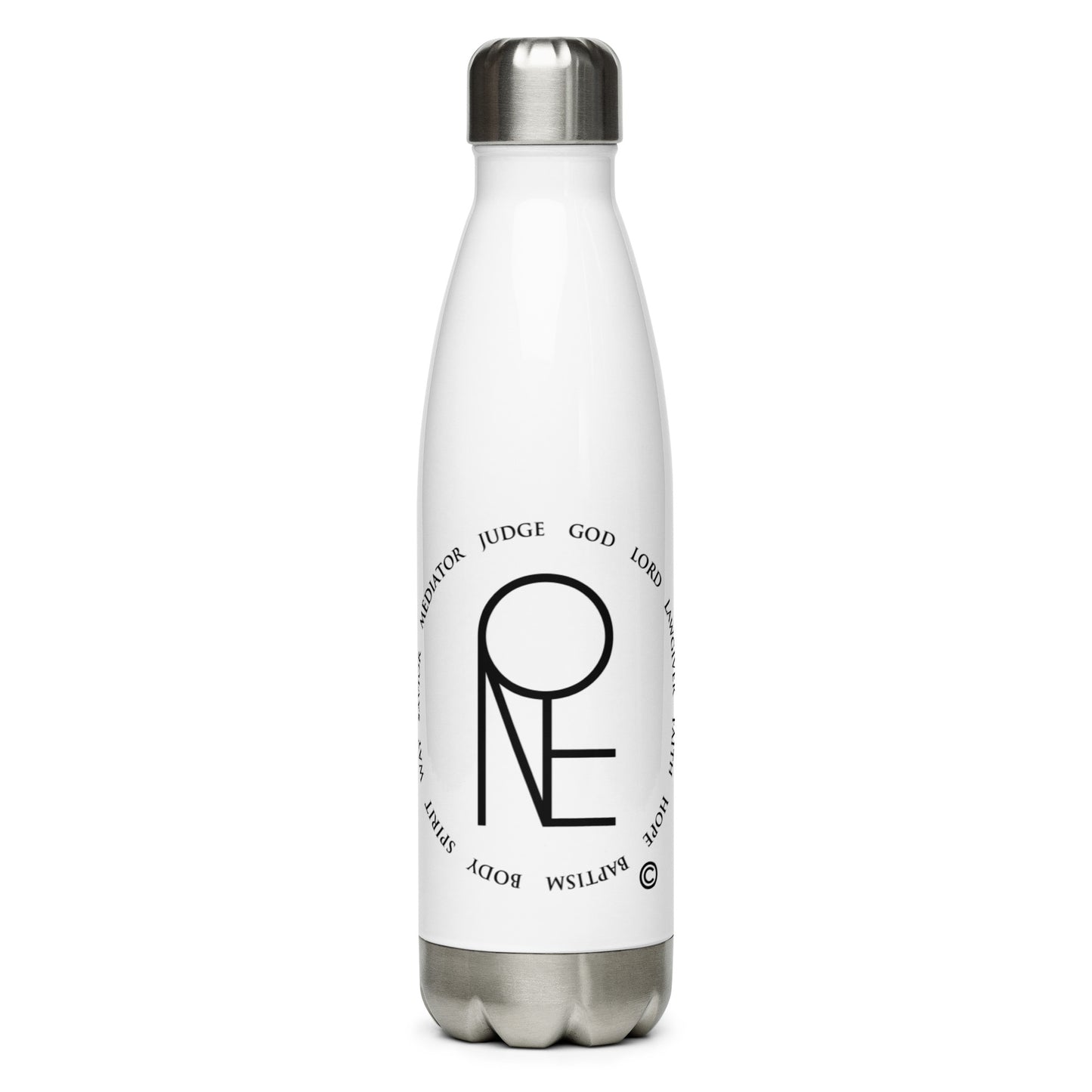 One God Stainless Steel Water Bottle