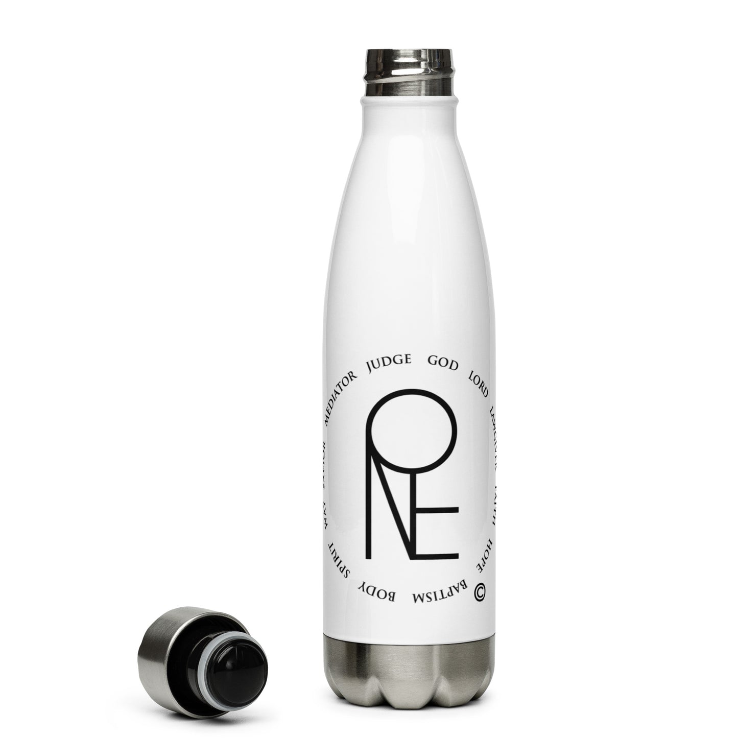 One God Stainless Steel Water Bottle