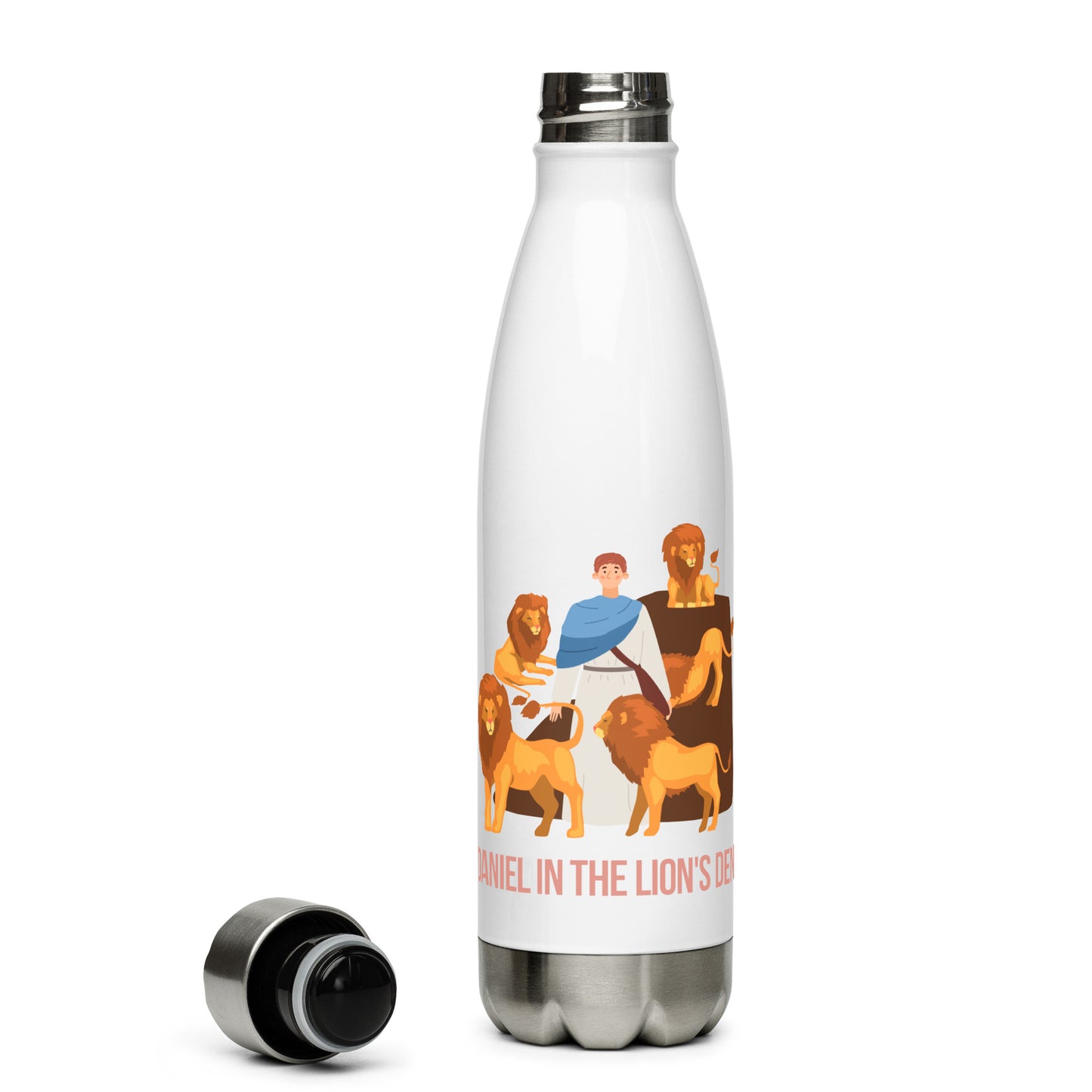 Daniel in the Lion's Den Stainless Steel Water Bottle