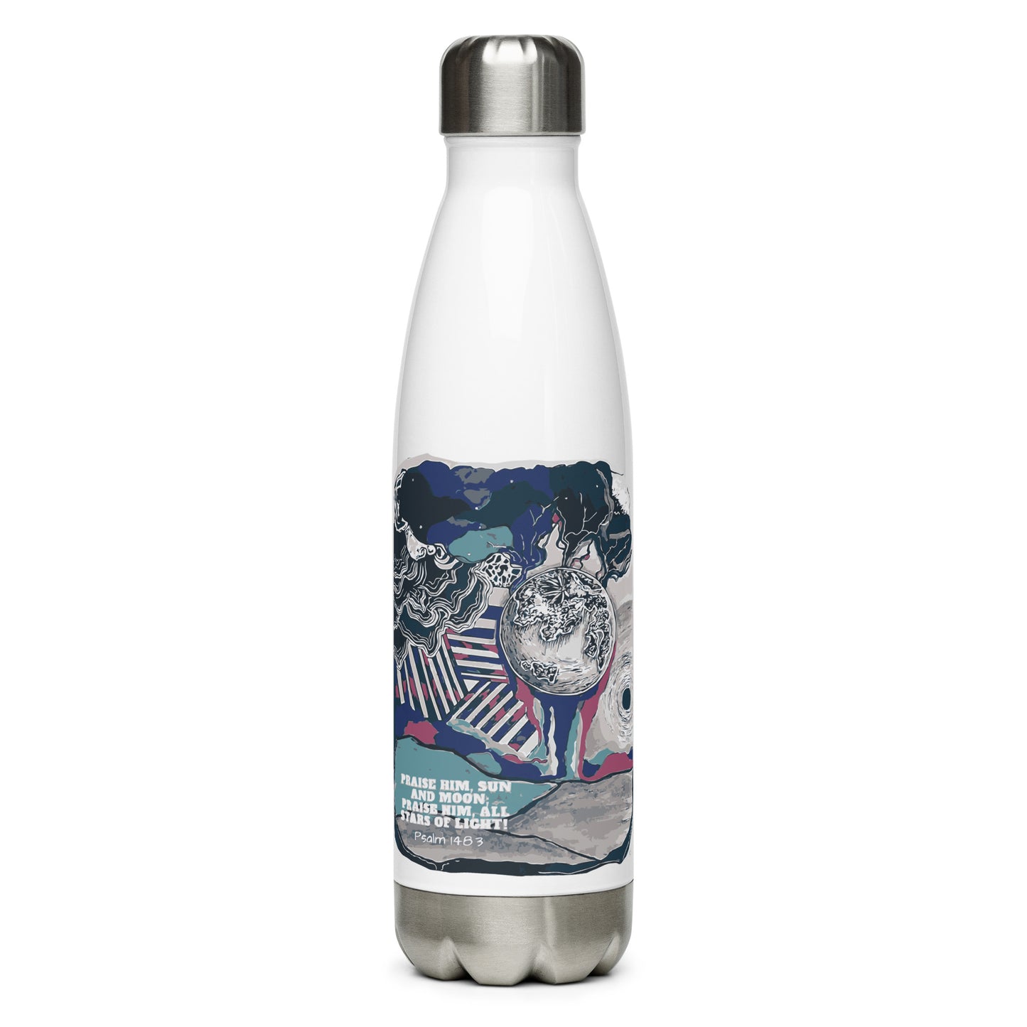 Praise Him Stainless Steel Water Bottle
