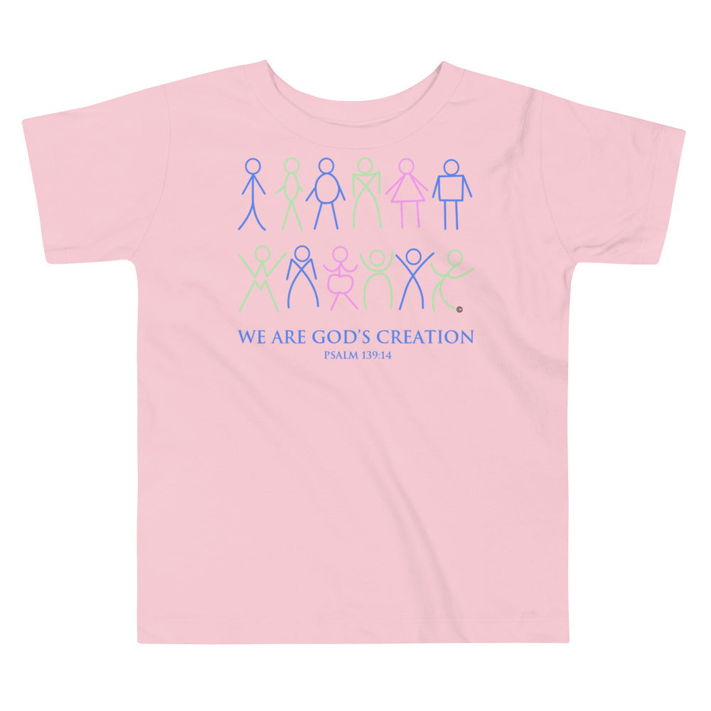 We Are God's Creation Toddler Short Sleeve Tee