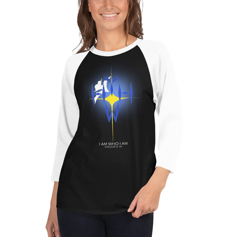 I Am Who I Am Dark-Colored Women's 3/4 Sleeve Raglan Shirt