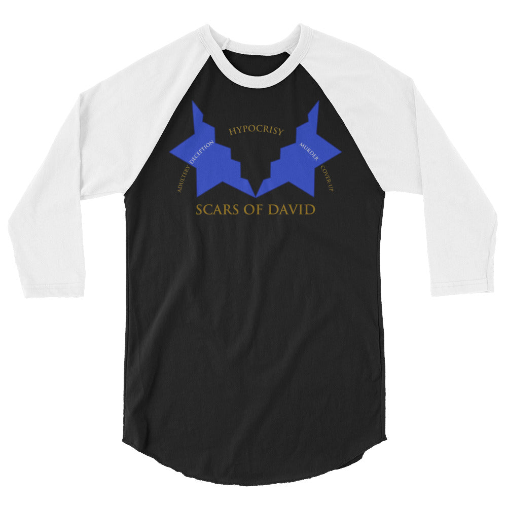 Scars of David Men's 3/4 Sleeve Raglan Shirt