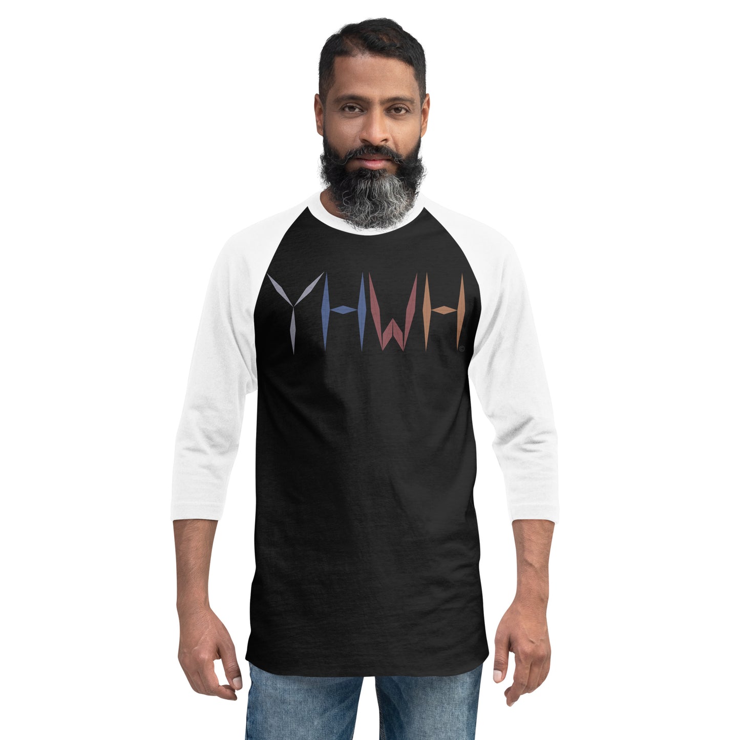 YHWH Men's 3/4 Sleeve Raglan Shirt
