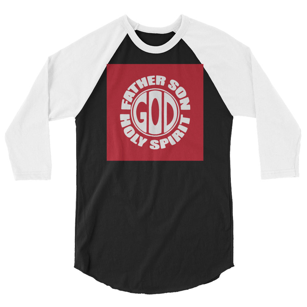 God Men's 3/4 Sleeve Raglan Shirt