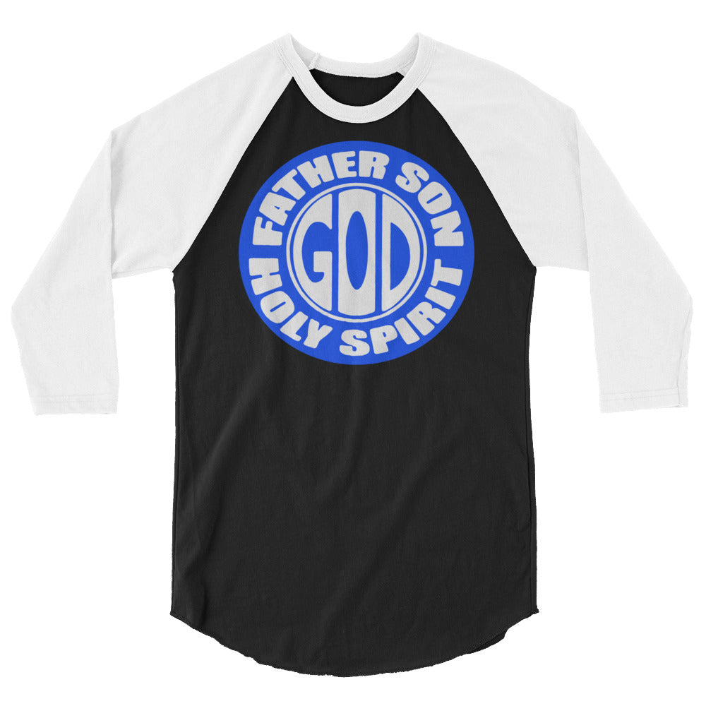 Father Son Holy Spirit Men's 3/4 Sleeve Raglan Shirt