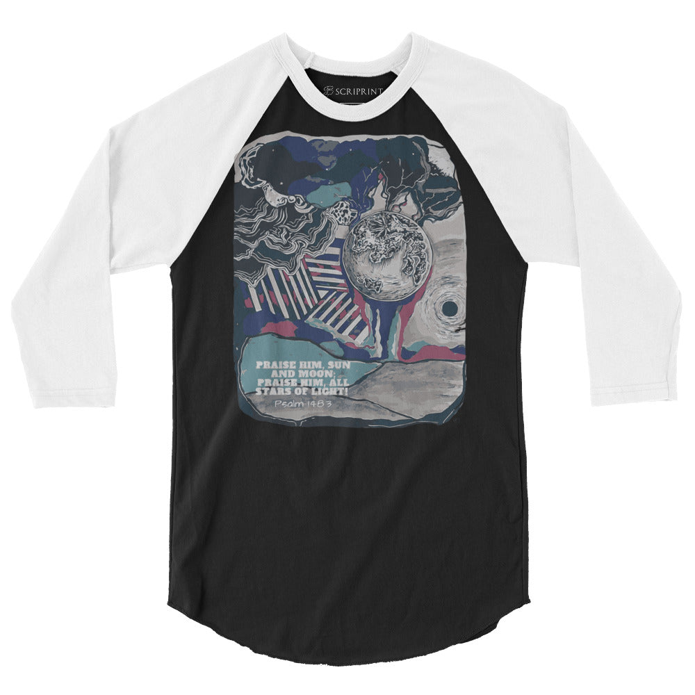 Praise Him Men's 3/4 Sleeve Raglan Shirt