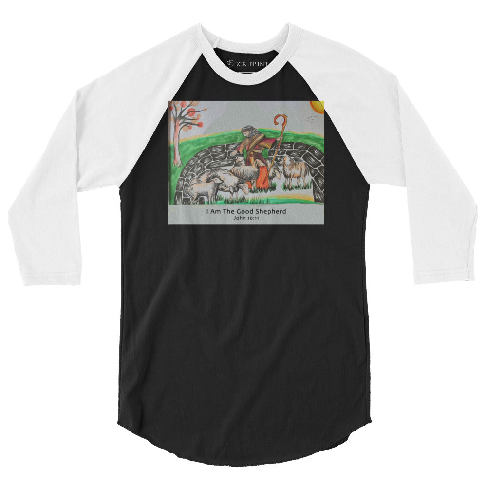 Good Shepherd Men's 3/4 Sleeve Raglan Shirt