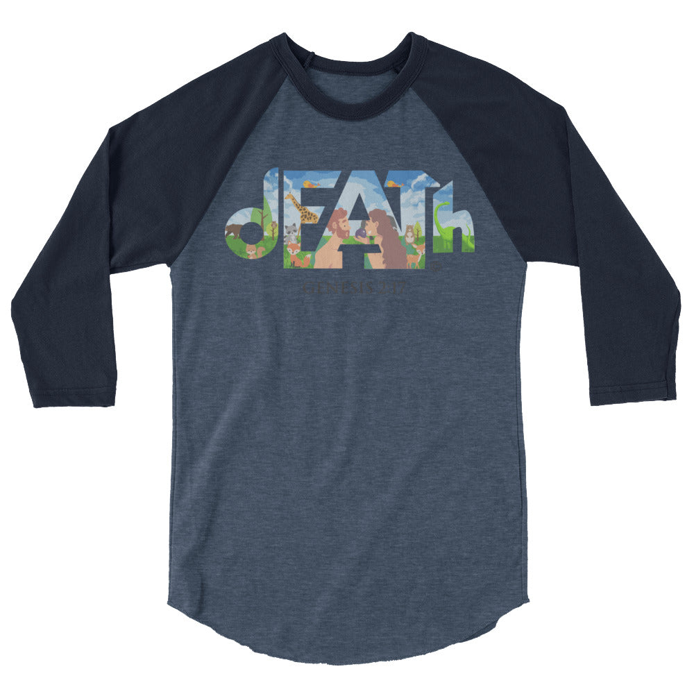 Death Men's 3/4 Sleeve Raglan Shirt