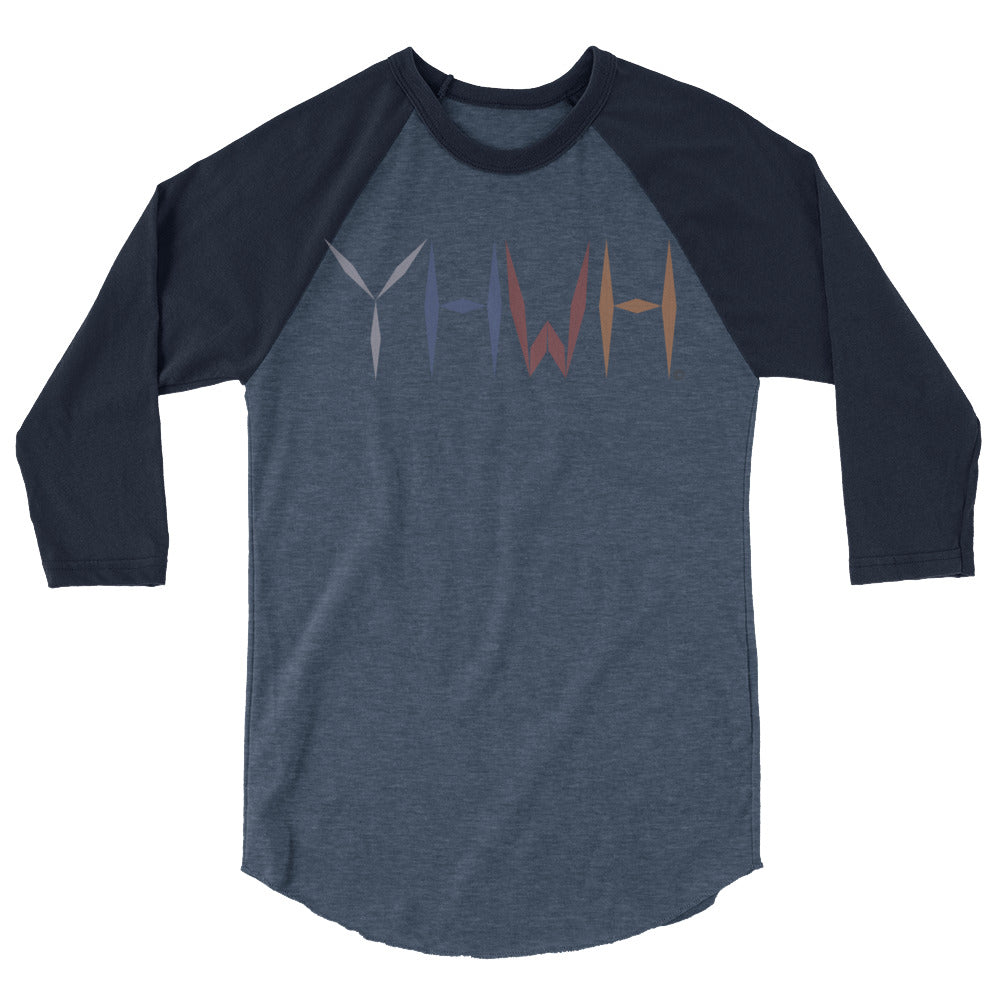 YHWH Men's 3/4 Sleeve Raglan Shirt