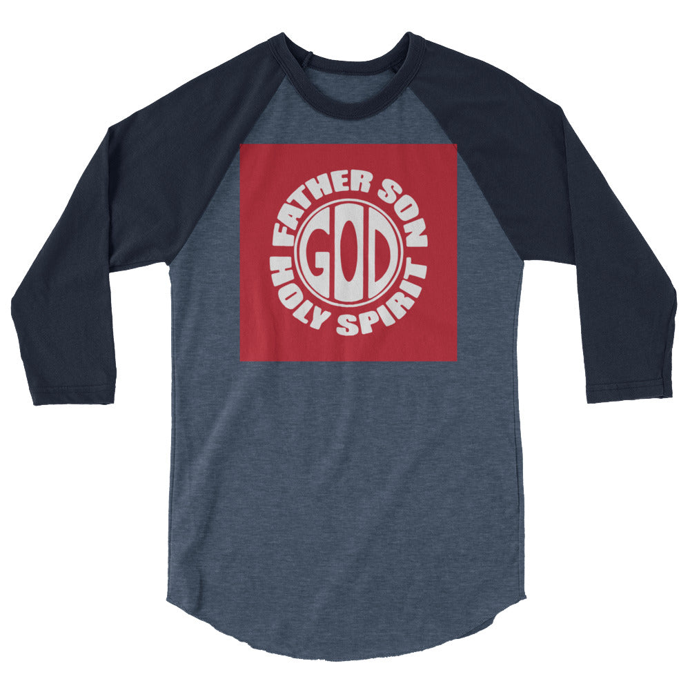 God Men's 3/4 Sleeve Raglan Shirt