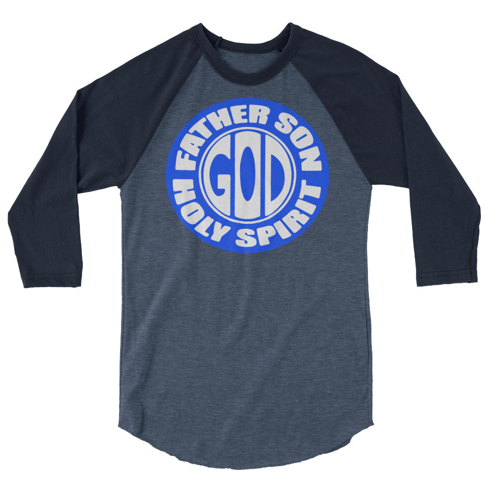 Father Son Holy Spirit Men's 3/4 Sleeve Raglan Shirt