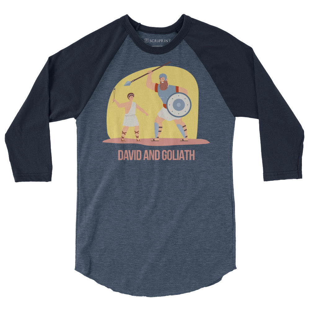 David and Goliath Men's 3/4 Sleeve Raglan Shirt