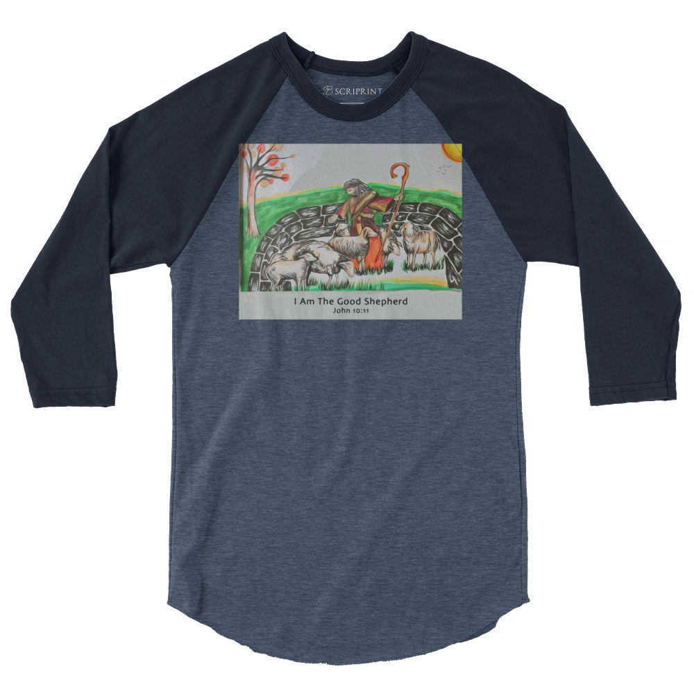 Good Shepherd Men's 3/4 Sleeve Raglan Shirt