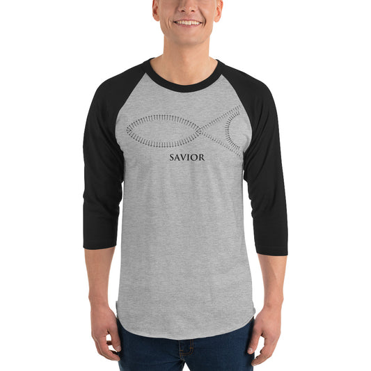 Savior Men's 3/4 Sleeve Raglan Shirt
