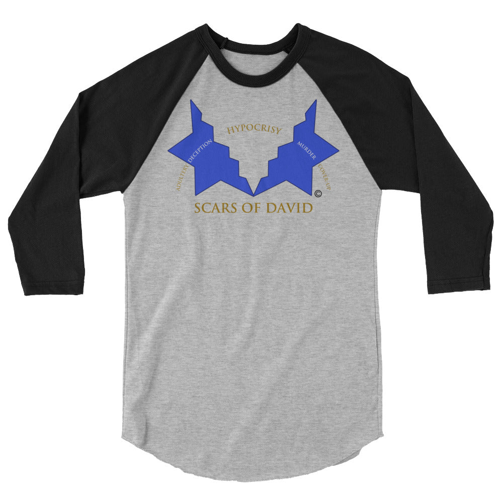 Scars of David Men's 3/4 Sleeve Raglan Shirt