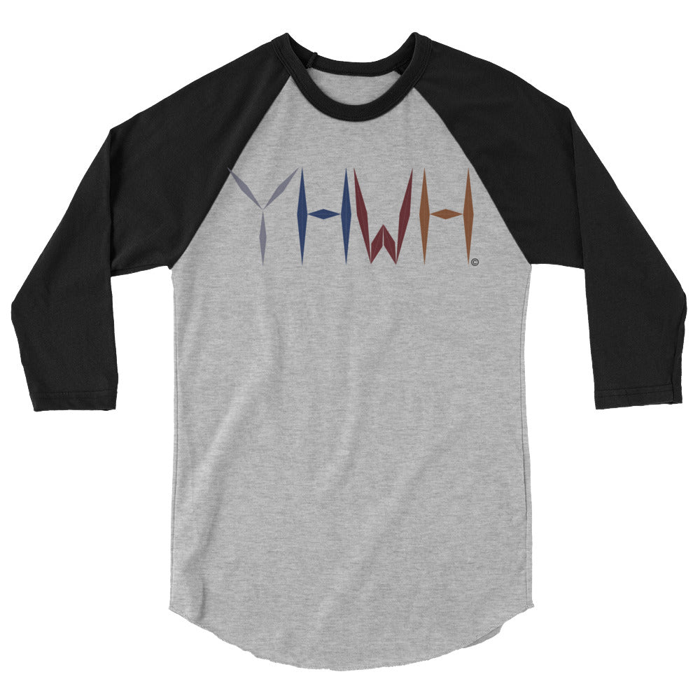 YHWH Men's 3/4 Sleeve Raglan Shirt