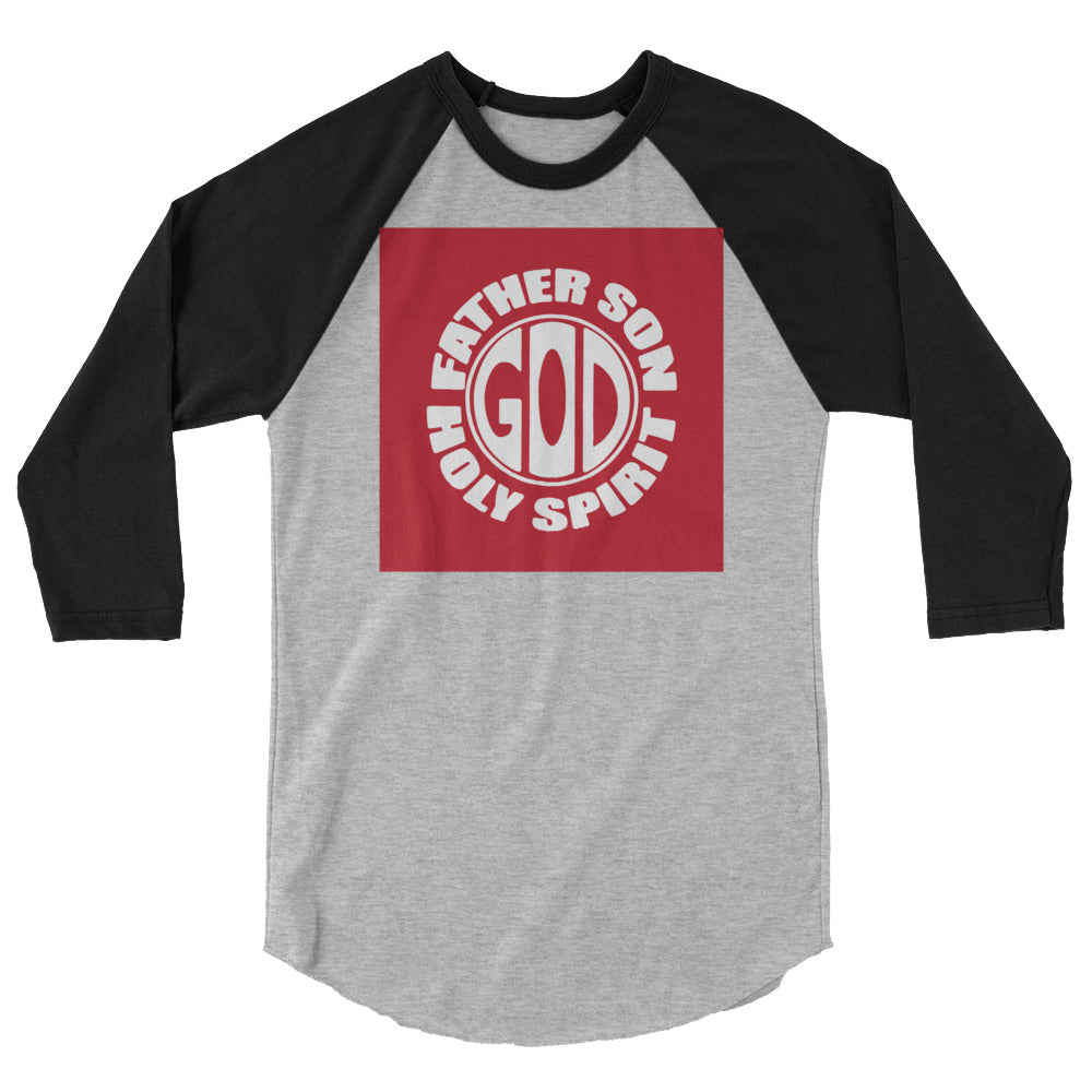 God Men's 3/4 Sleeve Raglan Shirt
