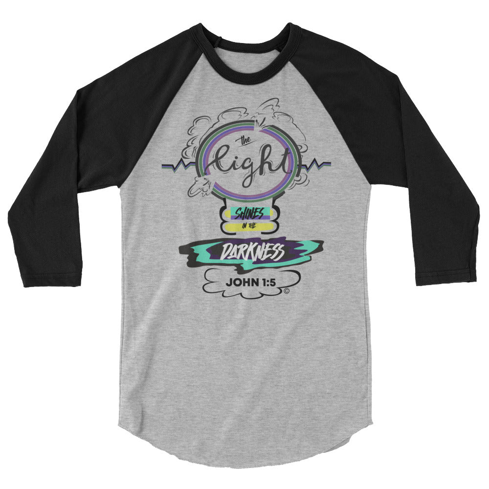 Light in the Darkness 3/4 Sleeve Raglan Shirt