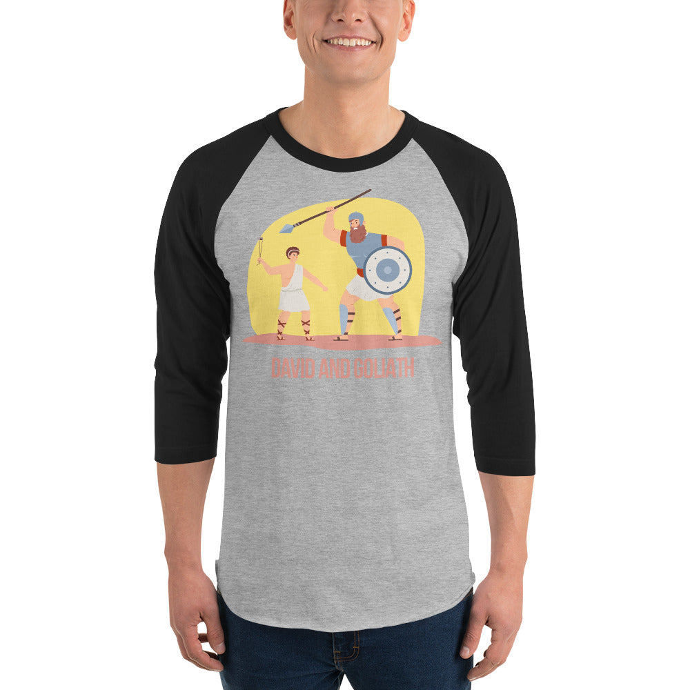 David and Goliath Men's 3/4 Sleeve Raglan Shirt