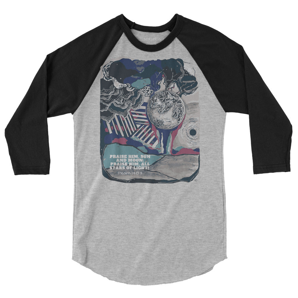 Praise Him Men's 3/4 Sleeve Raglan Shirt