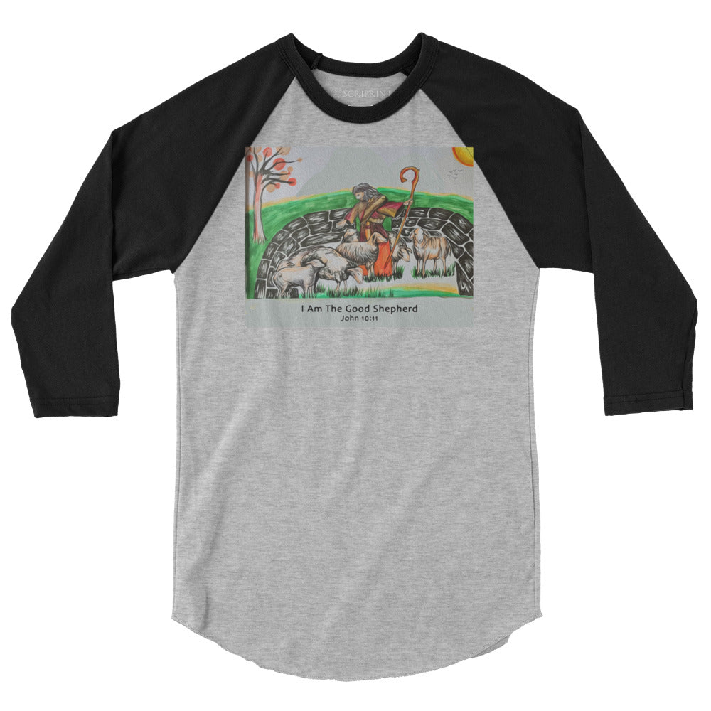 Good Shepherd Men's 3/4 Sleeve Raglan Shirt